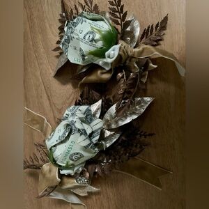 Custom Cash Petal Rose Corsage And Boutonniere